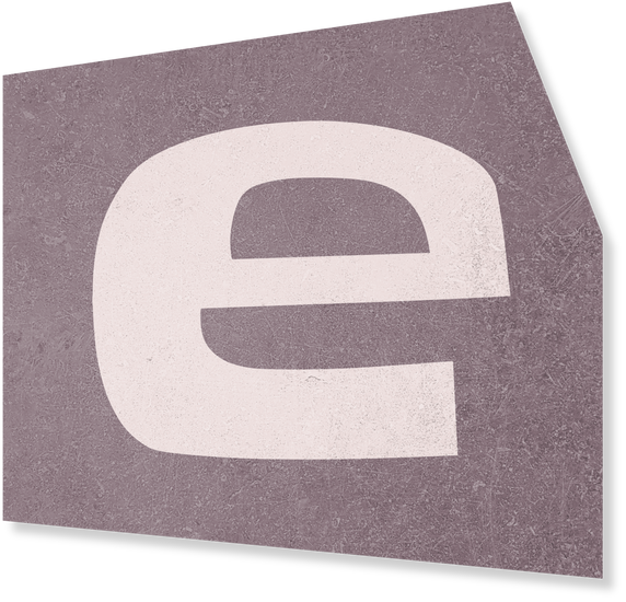 Collage letter E