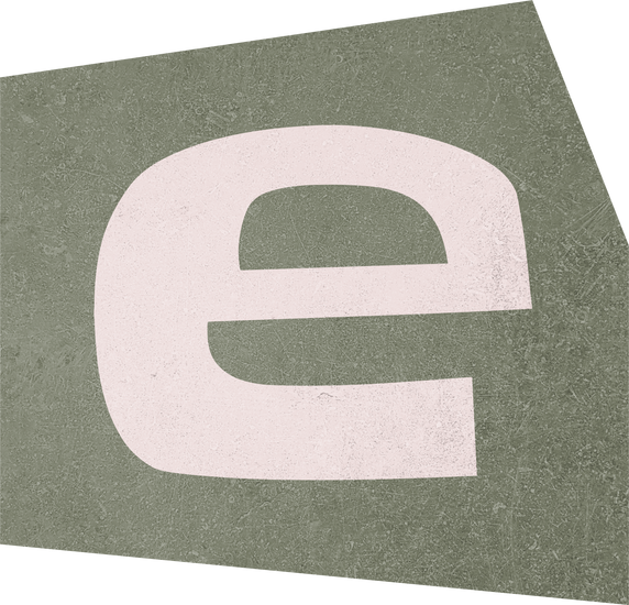 Collage letter E