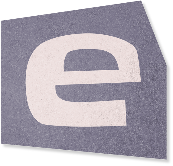 Collage letter E