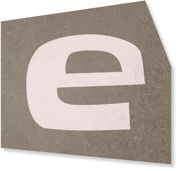 Collage letter E