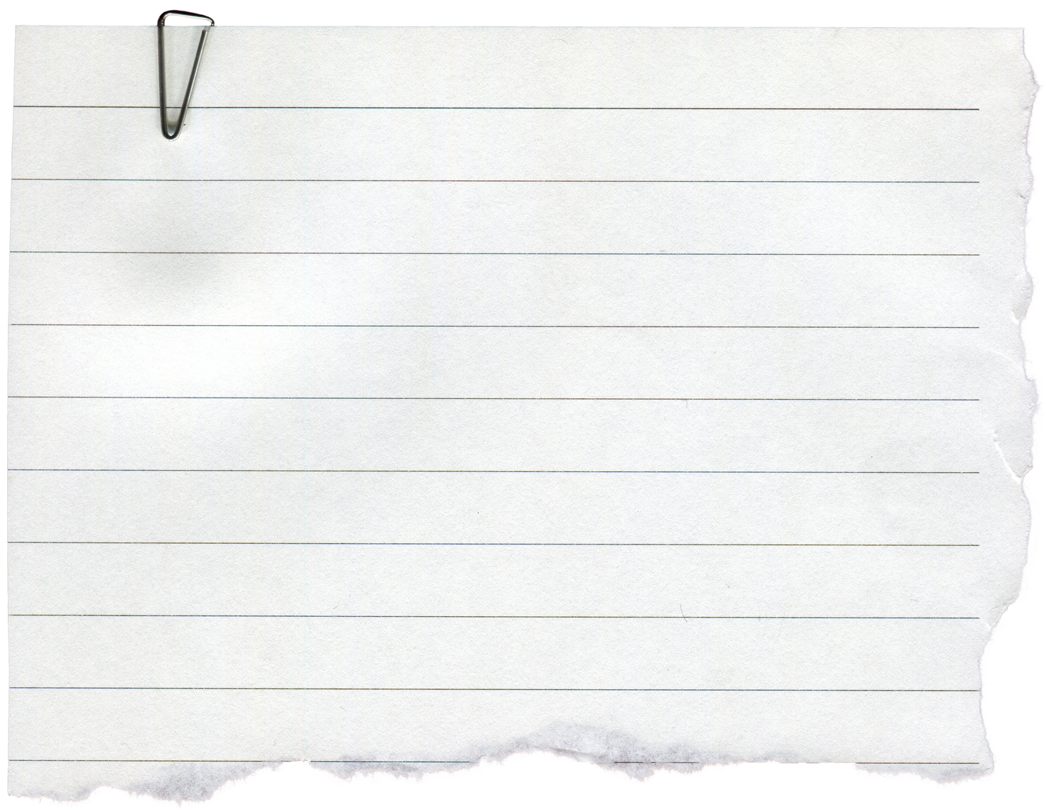 White lined note